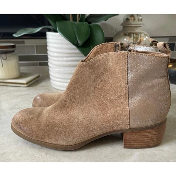 Sofft beige leather booties Sz 9 - Picture 4 of 16